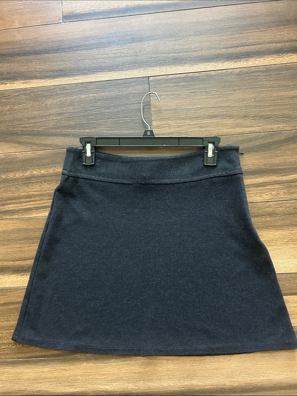 Max Studio charcoal Mini A-Line Skirt